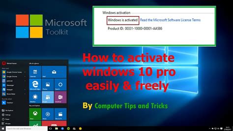 Activate windows 10 pro for free